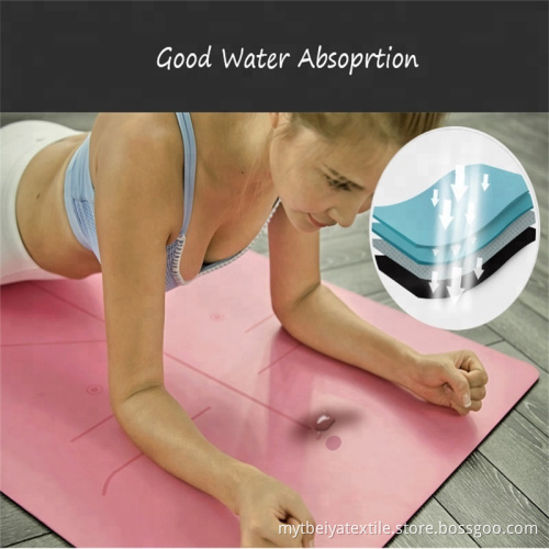 Good Water Absorption PU Natural Rubber Yoga Mat Manufacturer